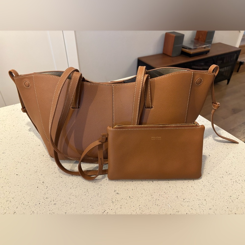 Polene Cyme Mini in Camel